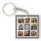 Charcoal White 8 Photo Collage Custom Monogram