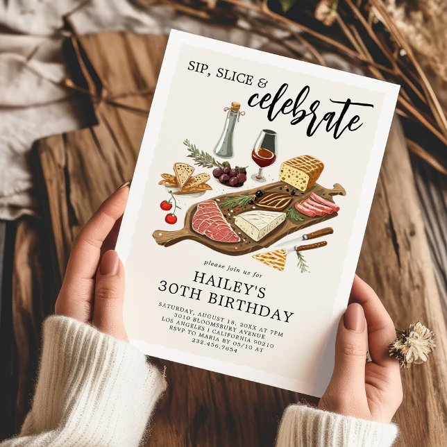 Charcuterie Board Adult Birthday Party Invitation (Creator Uploaded)
