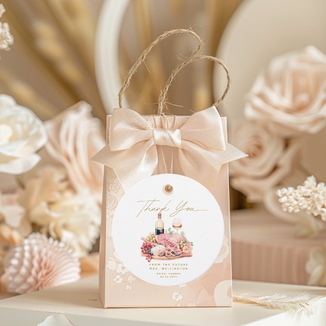 Charcuterie Board Bridal Shower Favour Tags (Creator Uploaded)