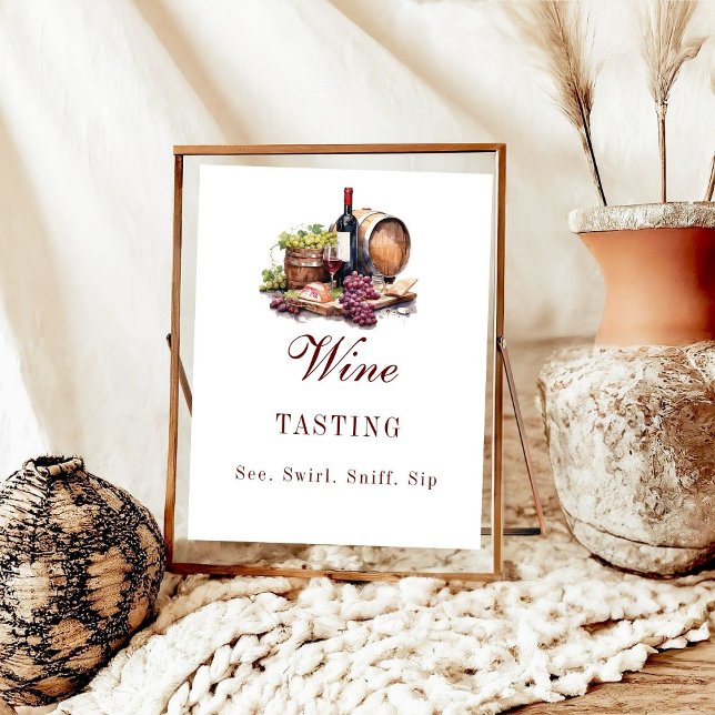 Charcuterie Board Wine Tasting Party Sign (Creator Uploaded)