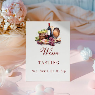 Charcuterie Board Wine Tasting Party Sign