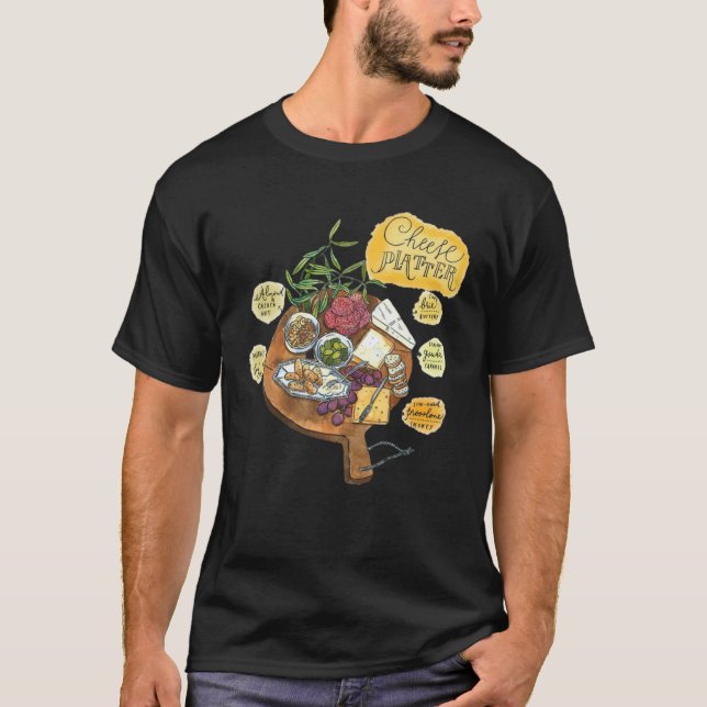 Charcuterie Cheese Board Hostess T-Shirt (Front)