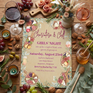 Charcuterie & Chill Girl's Night Invitation