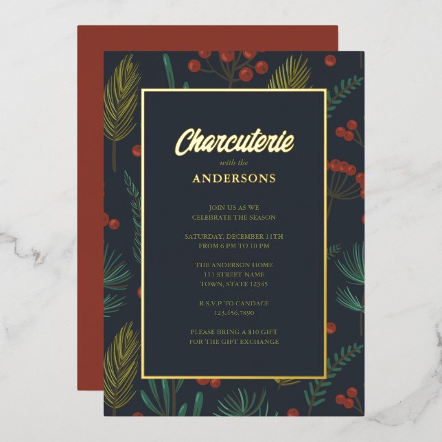 Charcuterie Christmas Party  (Front/Back)