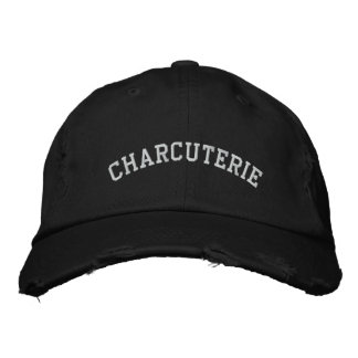 charcuterie embroidered hat