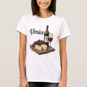 Charcuterie & Merlot Euro Venice Style Tee