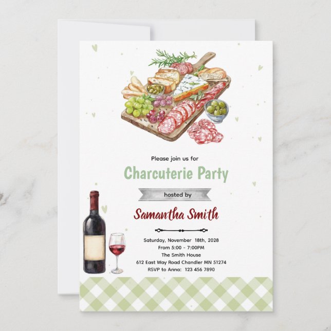 Charcuterie Party Invitation (Front)