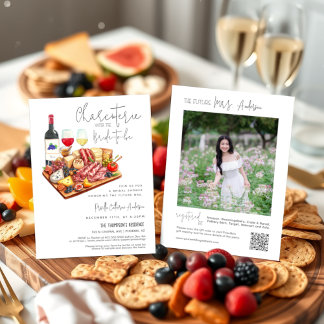 Charcuterie Party with the Bride-to-Be QR Code Invitation