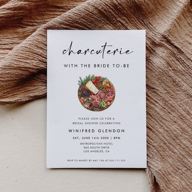 Charcuterie With the Bride To-Be Bridal Shower Invitation (Creator Uploaded)