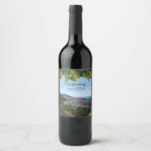 Chardonnay (customisable) wine label