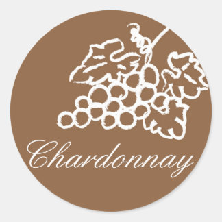 Chardonnay - Customised Classic Round Sticker