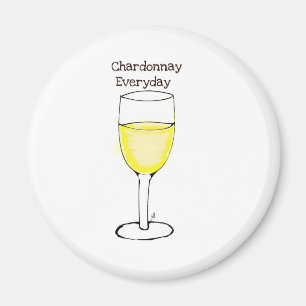 CHARDONNAY EVERYDAY WINE PRINT BY JILL MAGNET