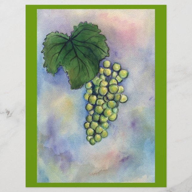 Chardonnay Wine Grapes Flyer (Front)
