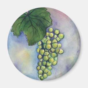 Chardonnay Wine Grapes Magnet