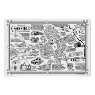 Charfield Village Map Poster