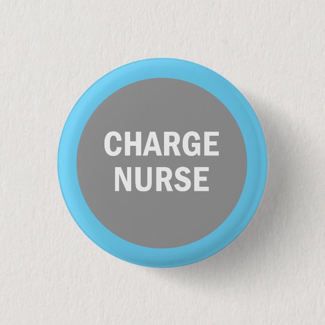 Charge Nurse hospital identification badge (Front)