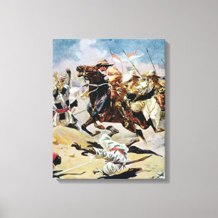 Charge of the 21st Lancers at Omdurman Canvas Print