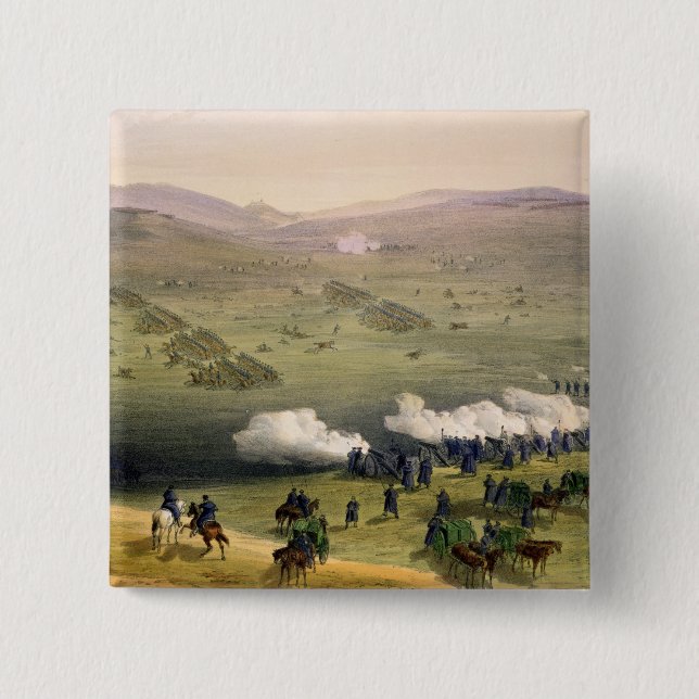 Charge of the Light Cavalry Brigade, October 25th 15 Cm Square Badge (Front)