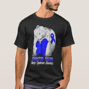 Charge Syndrome Awareness Aunt Support Ribbon T-Shirt