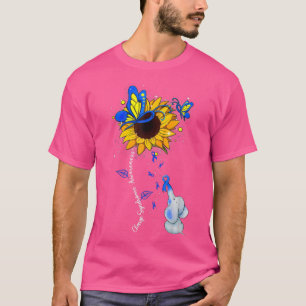 Charge Syndrome Awareness Sunflower Elephant Men W T-Shirt