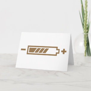 Charged - battery solar hybrid electric card