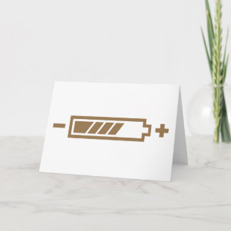 Charged - battery solar hybrid electric card
