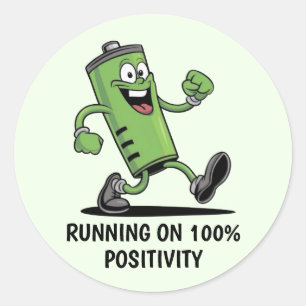 Charged Battery Sticker Set
