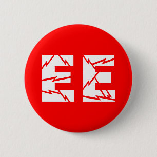Charged EE Electrical Engineering 6 Cm Round Badge