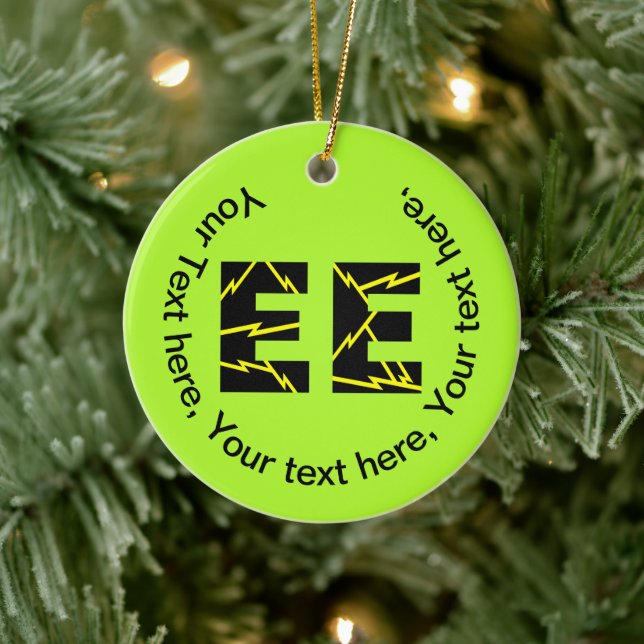 Charged EE Electrical Engineering Ceramic Tree Decoration (Tree)
