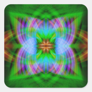 Charged  square sticker