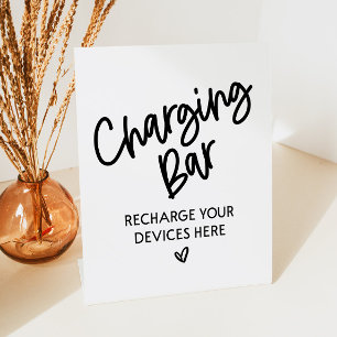 Charging Bar Charge Your Phones Wedding Event Sign