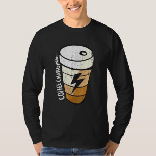 Charging Battery Lightning Coffee Cup T-Shirt