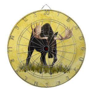 Charging Bull Moose Dartboard