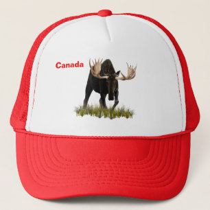 Charging Bull Moose Trucker Hat