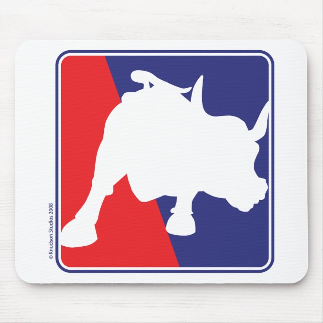 charging-bull mouse mat (Front)