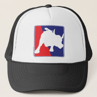 charging-bull trucker hat