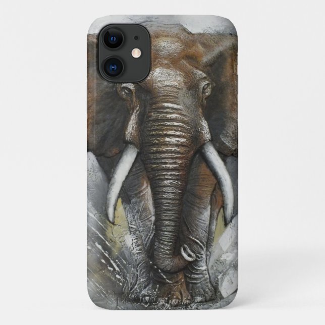 Charging Elephant Case-Mate iPhone Case (Back)