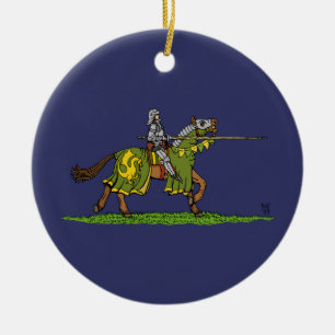 Charging Knight Ceramic Tree Decoration