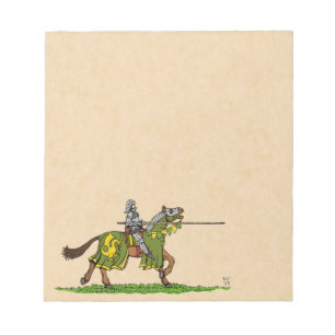 Charging Knight Notepad