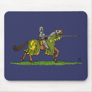 Charging Mediaeval Knight Mouse Mat