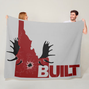 Charging Moose Fleece Blanket