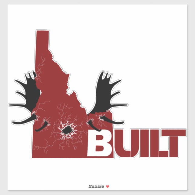 Charging Moose Vinyl Decal (Sheet)