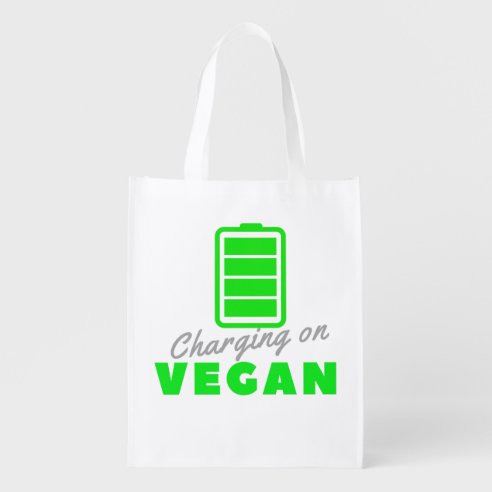 vegan reusable grocery bags