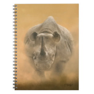 Charging Rhino – Pastels Notebook
