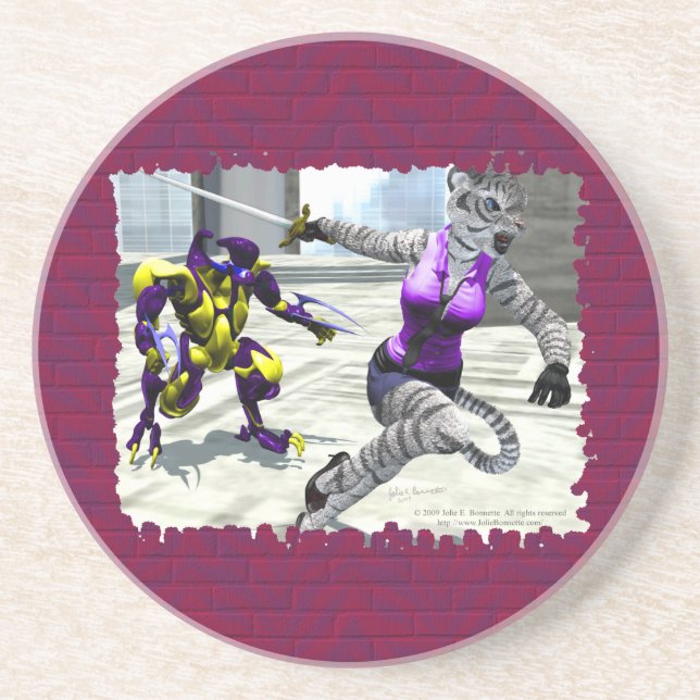 Charging Tigress Coaster (Front)