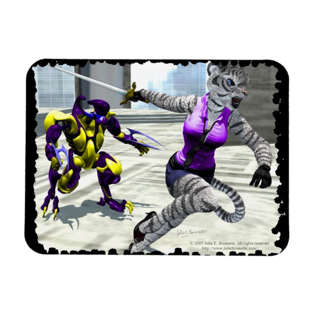 Charging Tigress Premium Magnet (Horizontal)