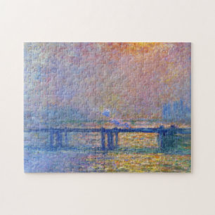 Charing Cross Bridge, The Thames,  Claude Monet Jigsaw Puzzle