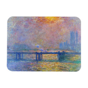 Charing Cross Bridge, The Thames,  Claude Monet Magnet