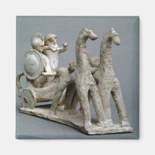 Chariot and horses, from the Tomb of Princess Nefe Magnet