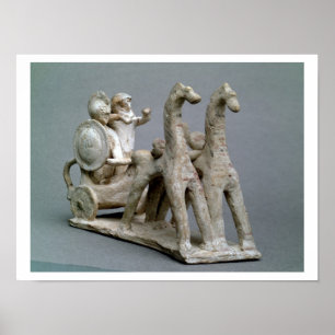 Chariot and horses, from the Tomb of Princess Nefe Poster